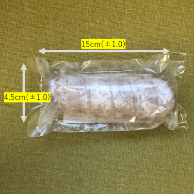 実寸サイズ　※推奨容器：パノラックV18-12　※リニューアル前の商品写真です