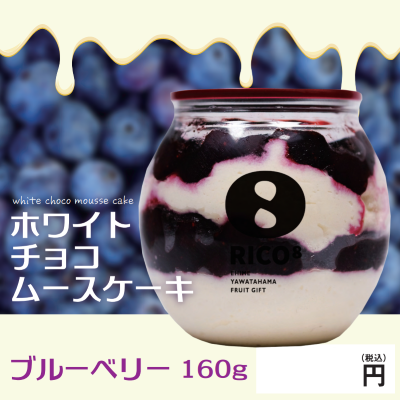 【ど冷えもん対応不可】ホワイトチョコムースケーキ【ブルーベリー】160g